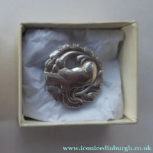 Load image into Gallery viewer, Vintage Danish GEORG JENSEN Sterling Silver Bird / Dove Brooch (Model 134). Complete with Original Box - Scandinavian
