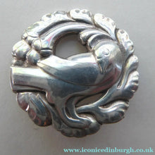 Load image into Gallery viewer, Vintage Danish GEORG JENSEN Sterling Silver Bird / Dove Brooch (Model 134). Complete with Original Box - Scandinavian
