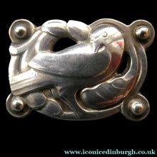 Load image into Gallery viewer, Vintage Danish GEORG JENSEN Sterling Silver Bird / Dove Brooch. Model 111
