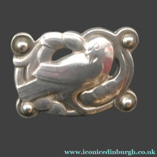 Load image into Gallery viewer, Vintage Danish GEORG JENSEN Sterling Silver Bird / Dove Brooch. Model 111
