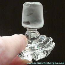 Load image into Gallery viewer, ANTIQUE GEORGIAN (1830s) Hand-Blown Hooped Neck Decanter with Original Stopper

