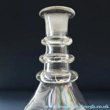 Load image into Gallery viewer, ANTIQUE GEORGIAN Hand-Blown Hooped Neck Decanter with Original Mushroom Stopper
