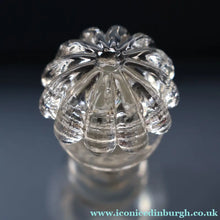 Load image into Gallery viewer, ANTIQUE GEORGIAN Hand-Blown Hooped Neck Decanter with Original Mushroom Stopper
