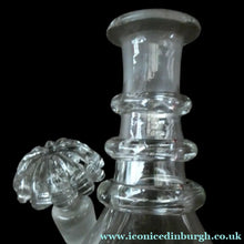 Load image into Gallery viewer, ANTIQUE GEORGIAN (1830s) Hand-Blown Hooped Neck Decanter with Original Stopper
