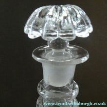 Load image into Gallery viewer, ANTIQUE GEORGIAN (1830s) Hand-Blown Hooped Neck Decanter with Original Stopper
