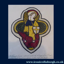 Load image into Gallery viewer, GEORGIAN Hand-Coloured Engraving; c 1805. Published by William Fowler. Manton Church, Lincolnshire. Rare Medieval Stained Glass Window Print
