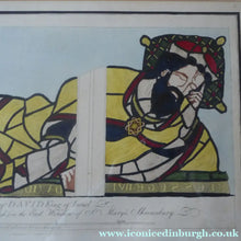 Load image into Gallery viewer, 1805 Antique Coloured Engraving of Stained Glass William Fowler St Mary's Shrewsbury
