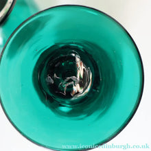 Load image into Gallery viewer, Antique Pair of Small Bristol Green 18th Century Hand-Blown Glass Roemers
