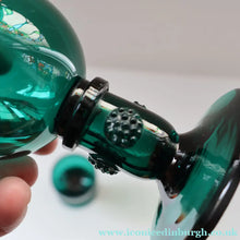 Load image into Gallery viewer, Antique Pair of Small Bristol Green 18th Century Hand-Blown Glass Roemers

