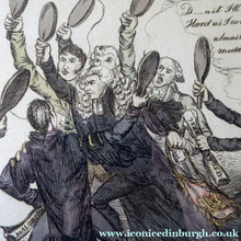 Load image into Gallery viewer, Georgian 19th Century Satirical Print. A New Game of Shuttlecock
