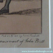Load image into Gallery viewer, Georgian 19th Century Satirical Print. A New Game of Shuttlecock
