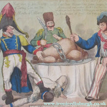 Load image into Gallery viewer, Georgian Satirical Print Ottoman Empire History Napoleon Bonaparte and Turkey 1806
