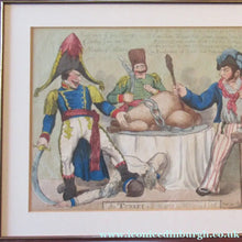 Load image into Gallery viewer, Georgian Satirical Print Ottoman Empire History Napoleon Bonaparte and Turkey 1806
