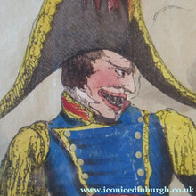 Load image into Gallery viewer, Georgian Satirical Print Ottoman Empire History Napoleon Bonaparte and Turkey 1806
