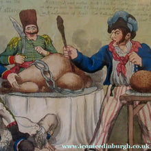 Load image into Gallery viewer, Georgian Satirical Print Ottoman Empire History Napoleon Bonaparte and Turkey 1806
