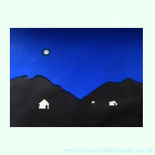 Load image into Gallery viewer, LISTED ARTIST. Fred Uhlman (1901–1985). Colour Lithograph of an Abstract Moonlit Landscape. Pencil SIGNED
