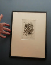 Load image into Gallery viewer, ORIGINAL 1940s SURREALIST German Etching by Heinz Trokes (1913 - 1977). Pencil Signed
