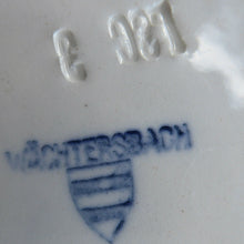 Load image into Gallery viewer, Six GERMAN ART DECO Waechtersbach Side Plates: with Simple Blue and White Checked Rim 

