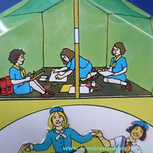 Load image into Gallery viewer, GIRL GUIDES 75th ANNIVERSARY Tin. 1985 Vintage Cadbury's Biscuit or Cake Tin. Excellent Condition
