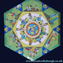 Load image into Gallery viewer, GIRL GUIDES 75th ANNIVERSARY Tin. 1985 Vintage Cadbury's Biscuit or Cake Tin. Excellent Condition
