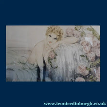 Load image into Gallery viewer, Glamorous Lady. ORIGINAL COLOUR ETCHING by Louis Icart. La Belle Rose (1933). Pencil Signed
