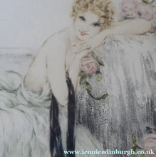 Load image into Gallery viewer, Louis Icart Colour Etching for Sale. La Belle Rose 1930s
