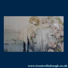 Load image into Gallery viewer, Glamorous Lady. ORIGINAL COLOUR ETCHING by Louis Icart. La Belle Rose (1933). Pencil Signed
