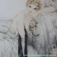Load image into Gallery viewer, Louis Icart Colour Etching for Sale. La Belle Rose 1930s
