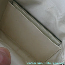 Load image into Gallery viewer, Glittery Vintage SILVER Glomesh Disco Evening Clutch Bag or Purse. Fancy Diamante Clasp Detail
