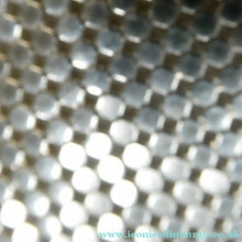 Load image into Gallery viewer, Glittery Vintage SILVER Glomesh Disco Evening Clutch Bag or Purse. Fancy Diamante Clasp Detail
