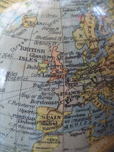 Load image into Gallery viewer, Terrestrial Globe by Geographica Ltd. 1930s ART DECO Desk Top Spinning Globe
