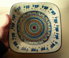 Load image into Gallery viewer, Vietri Italian Art Pottery Plate with Goats Decoration
