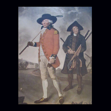 Load image into Gallery viewer, ANTIQUE MEZZOTINT Print by Valentine Green after Lemuel Francis Abbott: BLACKHEATH GOLFER
