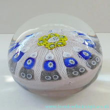 Load image into Gallery viewer, LARGE Scottish Glass. Strathearn Millefiori Canes and Latticino Ten Spoke Paperweight
