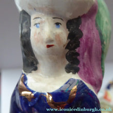 Load image into Gallery viewer, Rare Pair of STAFFORDSHIRE FIGURES. The Duke and Duchess of Cambridge on Horseback
