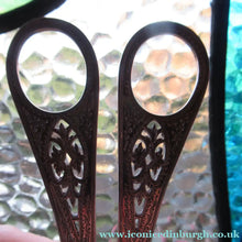 Load image into Gallery viewer,  Victorian SOLID SILVER Grape Scissors  in Fitted Leather Case

