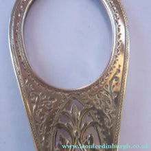 Load image into Gallery viewer,  Victorian SOLID SILVER Grape Scissors  in Fitted Leather Case
