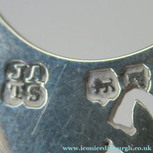 Load image into Gallery viewer,  Victorian SOLID SILVER Grape Scissors  in Fitted Leather Case
