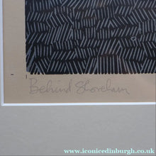Load image into Gallery viewer, LARGE 1960s Linocut by GRAHAM CLARKE (b. 1944). Entitled "Behind Shoreham". Pencil Signed
