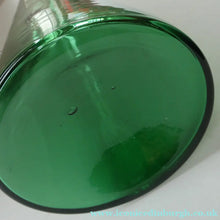 Load image into Gallery viewer, TALL Emerald Green Glass GENIE Vase with Original Hollow Hand Blown Stopper. 24 inches
