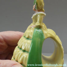 Load image into Gallery viewer, Group of SIX Carlton Ware Crinoline Lady Ceramic Napkin Rings, c 1935
