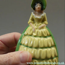 Load image into Gallery viewer, Group of SIX Carlton Ware Crinoline Lady Ceramic Napkin Rings, c 1935
