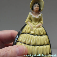 Load image into Gallery viewer, Group of SIX Carlton Ware Crinoline Lady Ceramic Napkin Rings, c 1935
