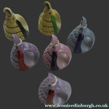Load image into Gallery viewer, Group of SIX Carlton Ware Crinoline Lady Ceramic Napkin Rings, c 1935
