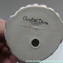Load image into Gallery viewer, Group of SIX Carlton Ware Crinoline Lady Ceramic Napkin Rings, c 1935
