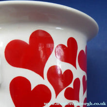 Load image into Gallery viewer, GUSTAVSBERG, Sweden. Rare 1960s Massive Oversized Cup with Red Love Hearts Decoration
