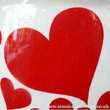 Load image into Gallery viewer, GUSTAVSBERG, Sweden. Rare 1960s Massive Oversized Cup with Red Love Hearts Decoration
