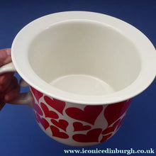 Load image into Gallery viewer, GUSTAVSBERG, Sweden. Rare 1960s Massive Oversized Cup with Red Love Hearts Decoration
