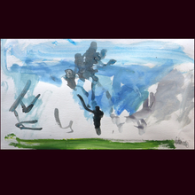 Load image into Gallery viewer, Scottish Art. GEORGE HAIG, 2nd Earl Haig (1918 - 2009) Original Abstract Watercolour Painting: Majorca II
