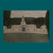 Load image into Gallery viewer, Julian Trevelyan ORIGINAL Etching &amp; Soft Ground Aquatint (1975). WALLINGTON, CLOCK TOWER. Pencil Signed
